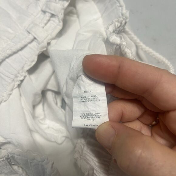 Thread and Supply Set Sail Shorts White Elastic Waist  Size Small - Picture 7 of 8